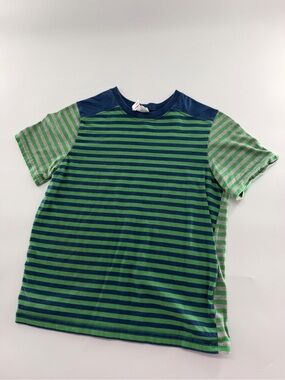 Hanna Andersson Coming & Going Tee Shirt Short Sleeve Navy Blue Green Grey Boys